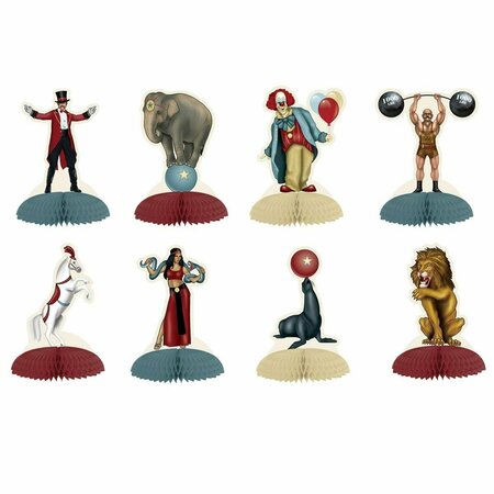 GOLDENGIFTS 5 in. Vintage Circus Mini Centerpieces, 12PK GO1689058